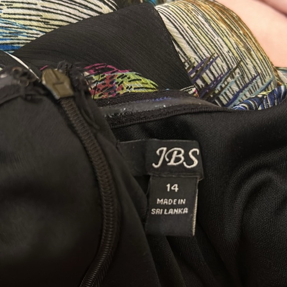 Multicolor Feather Print Maxi Flowy Dress - Picture 8 of 10